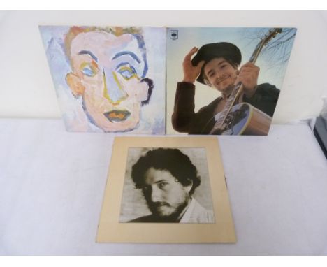 Three Bob Dylan Original UK LP's to include Self Portrait, Nashville Skyline and New Morning Condition Report. Mostly VG or b