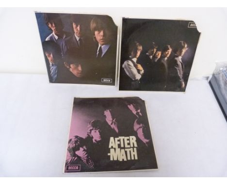 Three Rolling Stones LP's to include No 2 (1A/1A), Aftermath (3A/5B), Rolling Stones (1A/6A) with Mona on label and not on sl