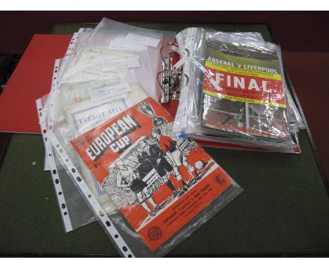 1960 European Cup Final Programme Real Madrid v. Eintracht. F.A plus League Cup Finals. Cardiff City handbook 1956 - 7 etc.