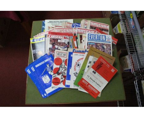 1953-4 Portsmouth v. Blackburn, many Arsenal Homes, Non-League, Huddersfield, Isle of Man Festival, other programmes:- One Bo