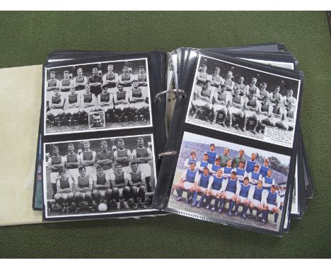 Sheffield Wednesday Photographs, Cards, First Day Covers, Derek Dooley, Signed Photograph, team groups, etc in folder.