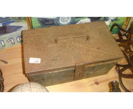 Vintage ammunition box and contents