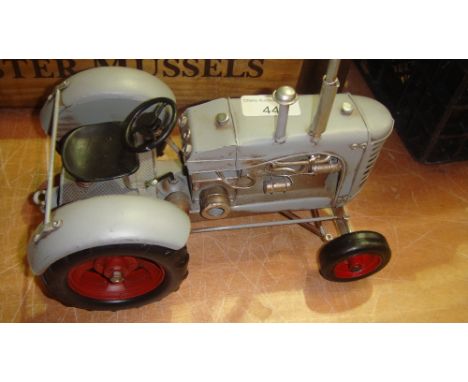Vintage style metal tractor