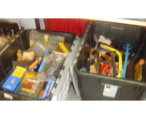 2 x boxes of tools and ironmongery