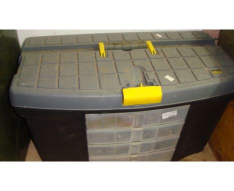 Box of assorted tools