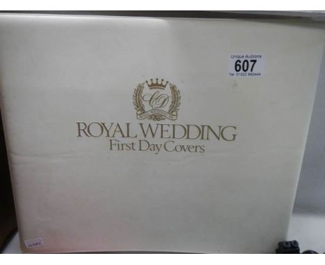 An album of Royal Wedding first day covers.