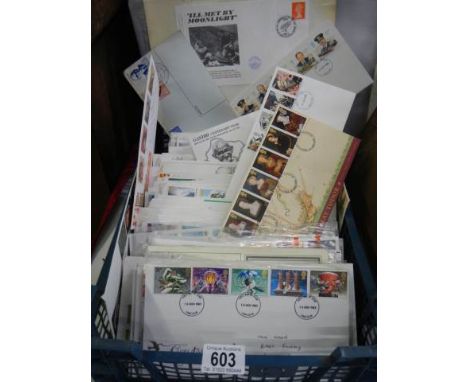 A large quantity of first day covers.