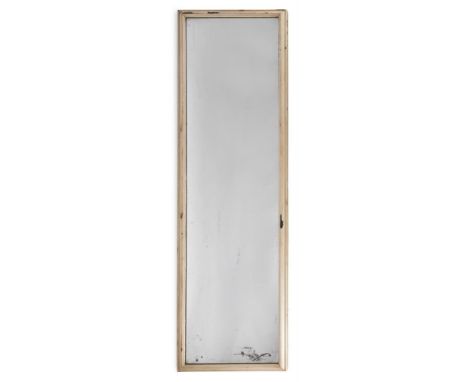 TWO SIMILAR CREAM PAINTED PINE WALL MIRRORS 19TH CENTURY AND LATER 227cm high, 79.5cm wide and 225.5cm high, 68cm wide  Condi