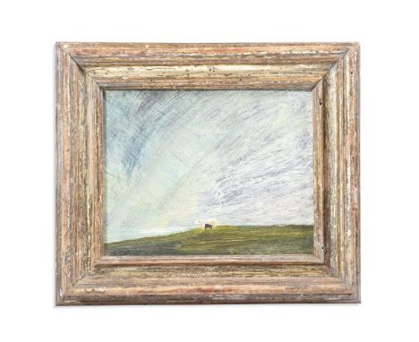 λ&nbspMELITA DENARO (IRISH B. 1950) MOMENT OF BEAUTY, I HAVE ALL I NEED, EYES, HEALTH, HAND AND PENCIL    Oil on panel  Inscr