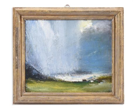 λ&nbspMELITA DENARO (IRISH B.1950)  BERNARD OUT HERDING, THE HOLIEST OF HOURS Oil on canvas laid on panel Inscribed and dated