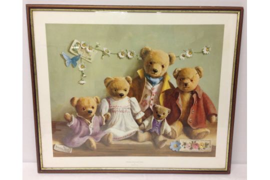 teddy bear framed art