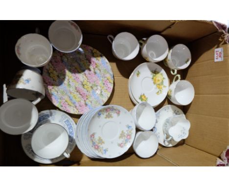 A good collection of Shelley cups, saucers and plates (30)