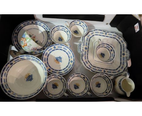 A collection of Wedgwood The Etruria part teaset to consist of cups, saucers, sandwich plates, bowls etc (23)