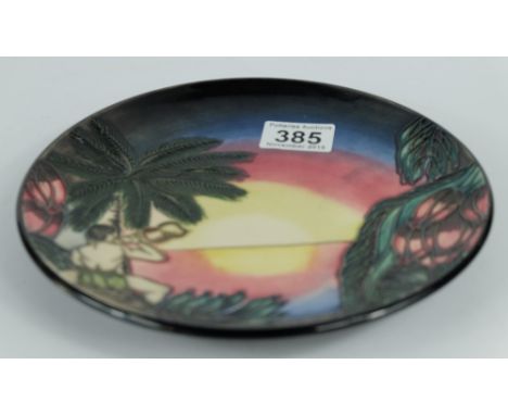 Moorcroft year plate 2000 Birth of light, limited edition ( seconds silver line mark), boxed