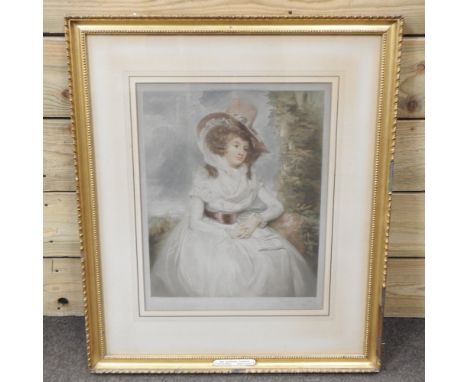 Sydney E Wilson, 19th century, portrait of a lady, lithograph, signed in pencil to the margin, 43 x 34cm