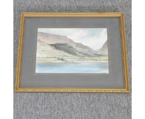 G M, early 20th century, the Galtee Mountains Tipperary, signed indistinctly, watercolour, 24 x 34cm