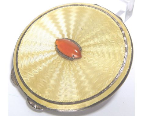 SILVER LADIES COMPACT. Hallmarked silver ladies compact, 98g CONDITION REPORT: The inside mirror is grubby but no dints, outs