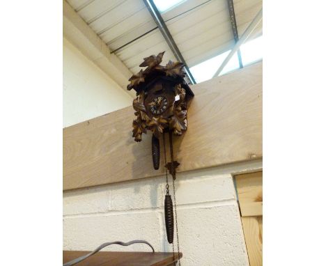 CUCKOO CLOCK. Black forest cuckoo clock in working order