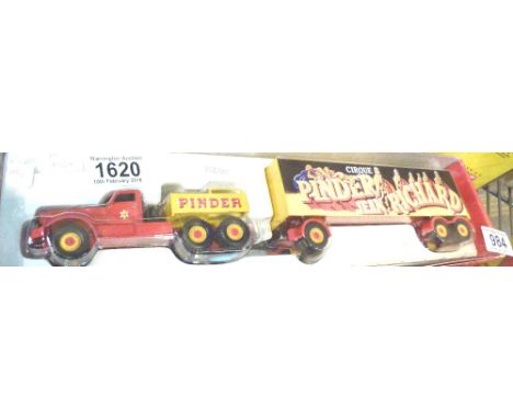 CORGI CIRCUS VEHICLES. Corgi diecast vehicle with trailer in boxed condition