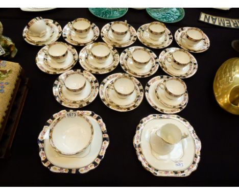 EDWARDIAN TEA SERVICE. 40 piece Edwardian tea service