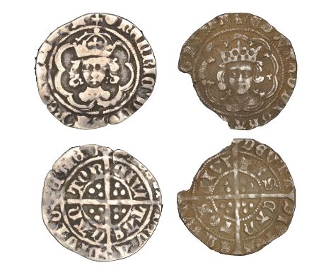 Edward IV (First reign), Light coinage, Halfgroat, Canterbury, mm. crown, quatrefoils by neck, 1.42g/9h (N 1589; S 2029); Hen