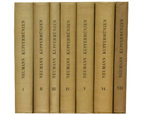 Neumann, J., Beschreibung der Bekanntesten Kupfermünzen, [1858], the 1965 New York reprint in 7 vols, indices + 3,127pp, 79 e