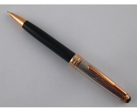 Mont Blanc A silver and diamond set limited edition 75 year (1924) anniversary Montblanc propelling pencil
