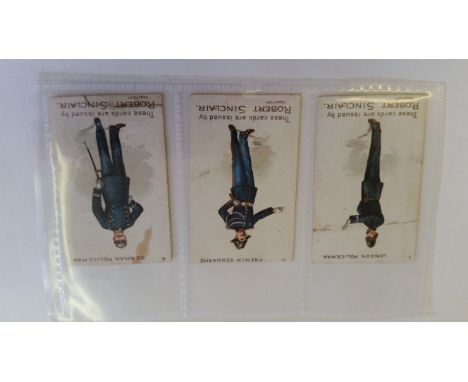 SINCLAIR R., Policemen of the World, Nos. 1, 2, 6, 7 & 9, trimmed, creased (3), P to FR, 5