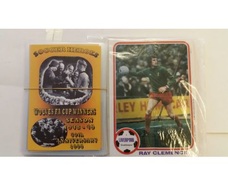 FOOTBALL, selection, inc. A&BC posters, commemorative cover, postcards, Subbuteo Squads etc., G to EX, Qty.