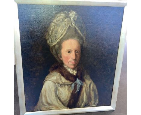 A late 18th/early 19th century oil on canvas portrait Property of a titled family and by descent 