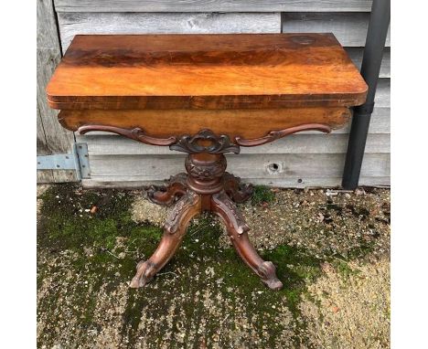 A Victorian card table Provenance Ray Galton 