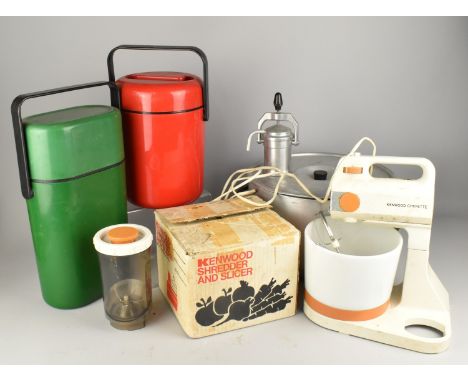 A Collection of Various Mid Century Kitchenalia to Comprise Kenwood Chefette, Shredder and Slicer, Ice Buckets etc