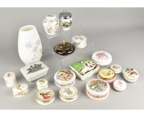 A Collection of Various Ceramics to Comprise Royal Worcester Egg Coddler, Lidded Boxes to Include Royal Doulton Brambly Hedge