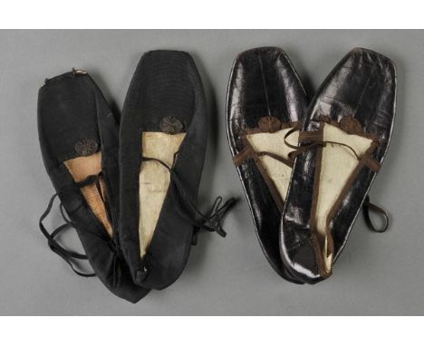 *Alice (Princess of the United Kingdom, Grand Duchess of Hesse, 1843-1878). A pair of leather shoes worn by Princess Alice, b