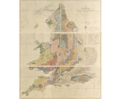 England & Wales. Greenough ( G.B.), A Geological Map of England & Wales by G.B.Greenough, President of the Geological Society