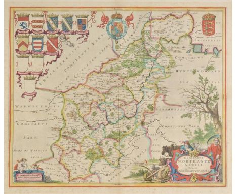 Northamptonshire. Blaeu (Johannes), Comitatus Northantonensis vernacule Northamton Shire, published Amsterdam, circa 1648, ha