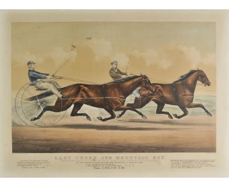 *Currier & Ives. Lady Thorn and Mountain Boy, published Currier & Ives, New York, 1867, lithograph with contemporary hand col
