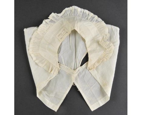 *Victoria (Queen of Great Britain & Ireland, 1819-1901). A morning collar worn by Queen Victoria, cream fine lawn collar with