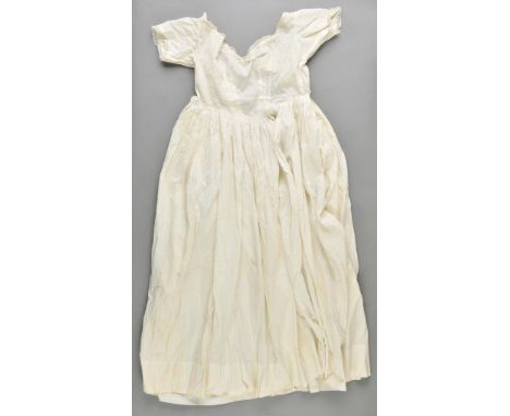 *Victoria (Queen of Great Britain & Ireland, 1819-1901). A petticoat worn by Queen Victoria, circa 1840, a cream fine lawn fu