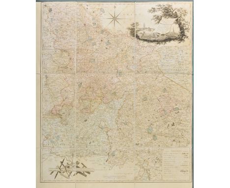 Birmingham. Sherriff (James), A Map of Upwards of 25 Miles round the Town of Birmingham..., published Jas. Sherriff & Wm. Fad