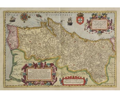 Portugal. Mercator (Gerard & Hondius Jodocus), Portugalliae Que Olim Lusitania, Novissima et Exactissima Descrtiption Auctore