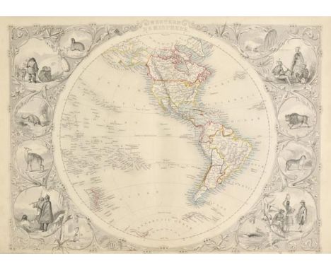 Martin (R. Montgomery). The Illustrated Atlas and Modern History of the World, published J.F.Tallis, circa 1857, uncoloured d