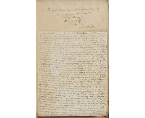 A newly discovered first-hand manuscript account of the Coronation of King George IV on 11 July1821, as described by the roya