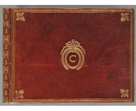 Music Manuscript. A French album of handwritten songs, late 18th or early 19th century,  two pages of handwritten index at fr