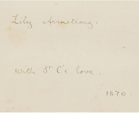 Ruskin (John, 1819-1900). Lectures on Art Delivered before the University of Oxford in Hilary Term, 1870, 1st edition, Oxford