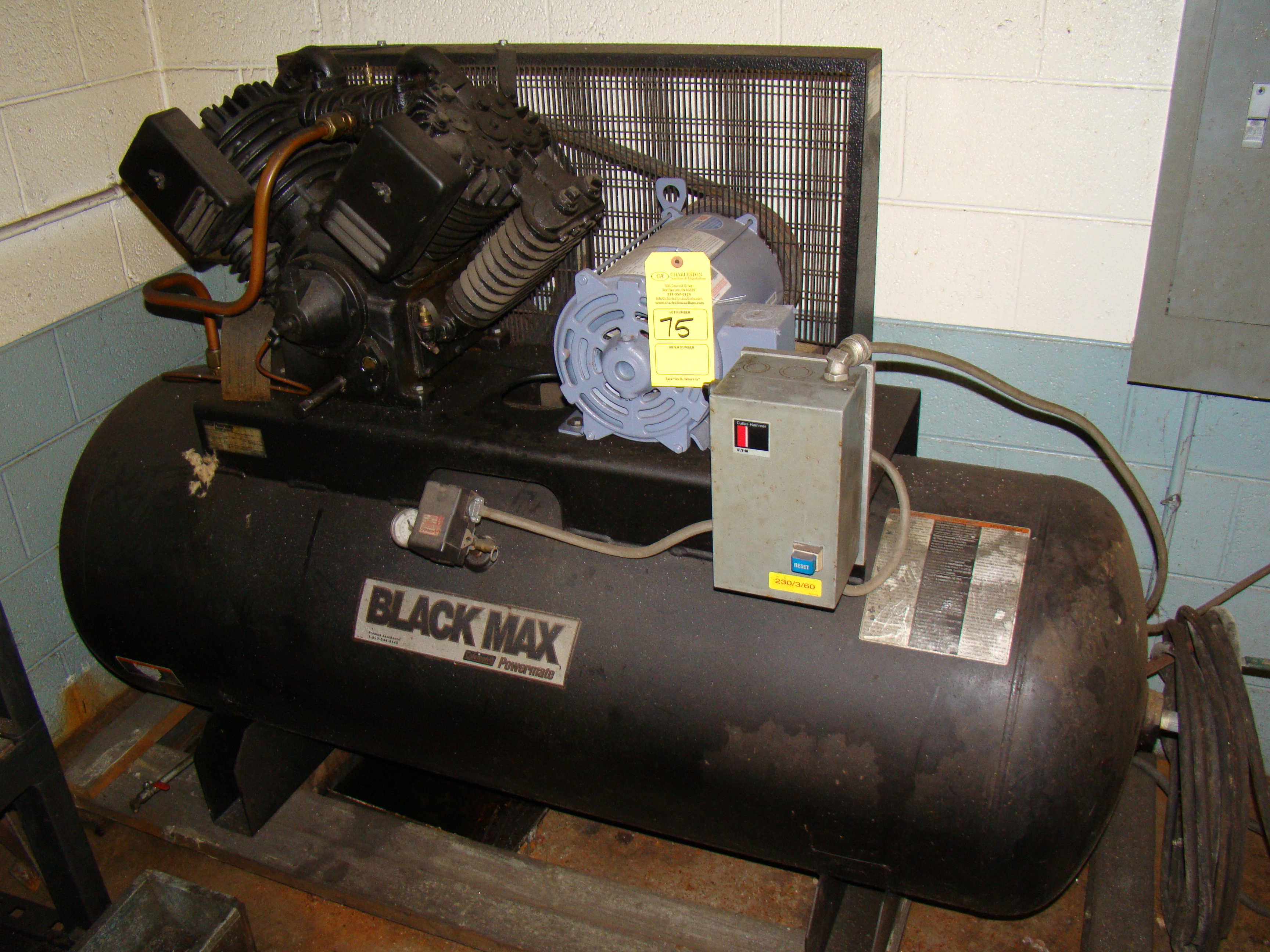 COLEMAN BLACK MAX POWERMATE AIR COMPRESSOR; 10 HP; 230/460V; M