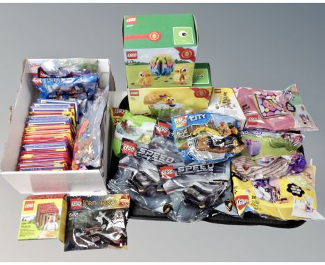 Lego : Assorted Lego sets and polybags to include Easter 40527, 40371 Chicken Man, Lego City, Lord of the Rings, Dots Friends