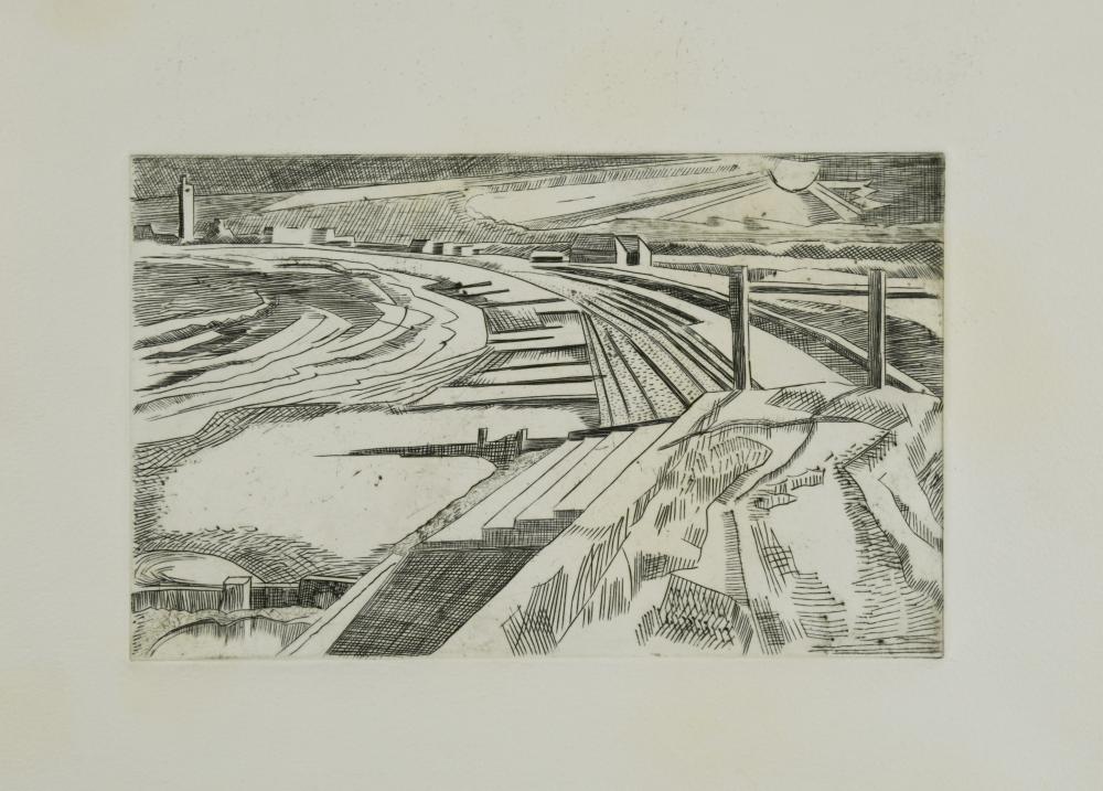 Paul Nash (British 18891946) The Wall Dymchurch engraving on