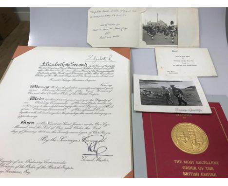 HM Queen Elizabeth II and HRH Prince Philip, A Warrant of Appointment, under The Queen's Sign Manual, to the Most Excellent O