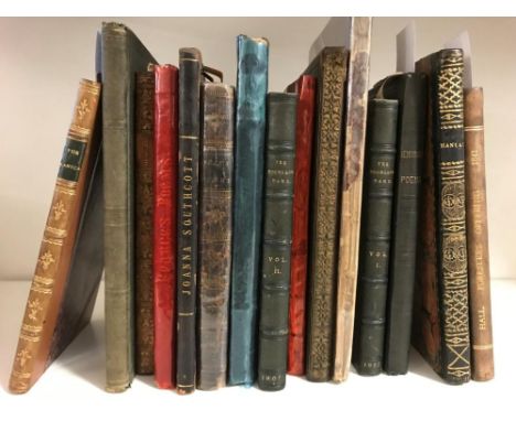 Literature and poetry, 19th century, 8vo or 12mo, mainly on mental afflictions. [SLOUS (F L)] Leaves from the Scrap Book of a